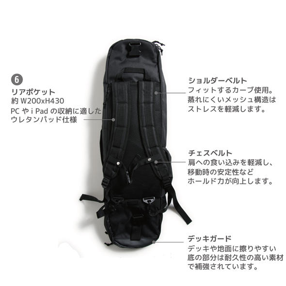 ESCAPO.TOKYO SKATE BAG エスカポ スケートボードバッグ E14-DNYL