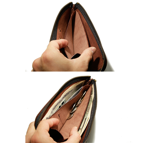 rotar 長財布 ブラック rotar 長財布 ブラック ROTAR 財布 Zipper long wallet