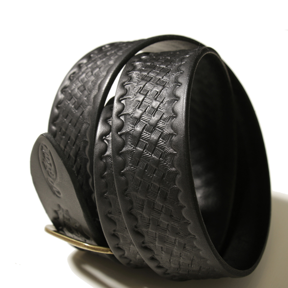 Embossed leather belt | ROTAR | ローター