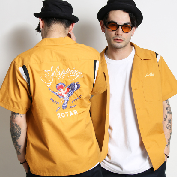 Flapping Bird Bowling shirt | ROTAR | ローター