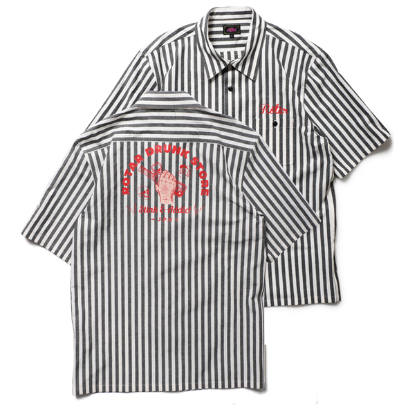 DRUNK STORE Stripe Work Shirt | ROTAR | ローター