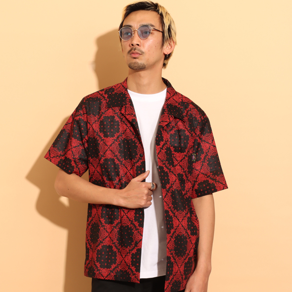 Bandana Cloth Open Collar Shirt | ROTAR | ローター