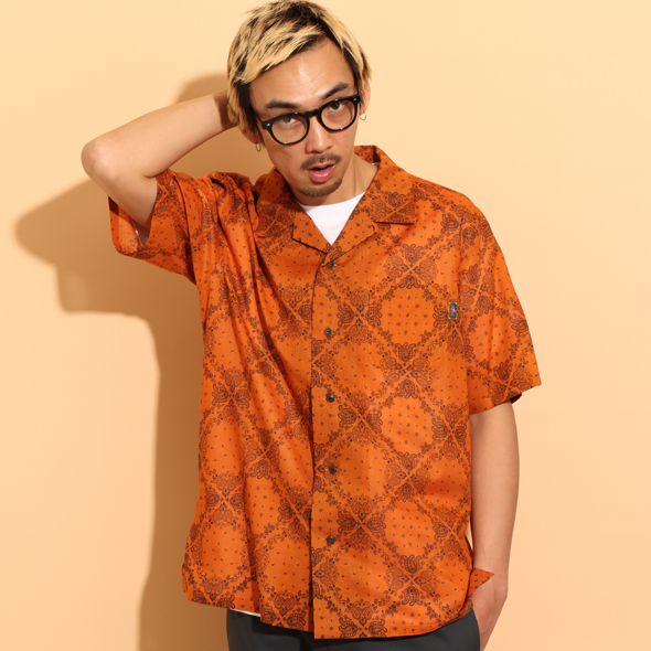 Bandana Cloth Open Collar Shirt | ROTAR | ローター