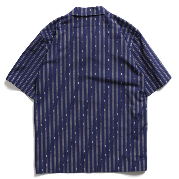 Dobby Striped Open Collar Shirt | ROTAR | ローター