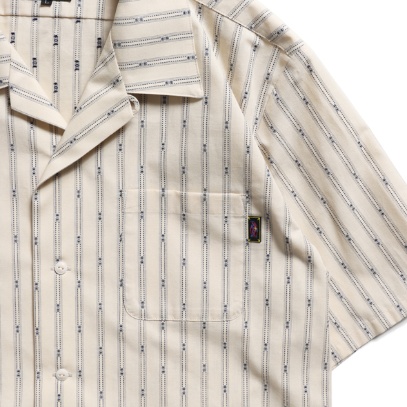 ROTAR（ローター）の「CW Stripe Open Coller Shirt ストライプ