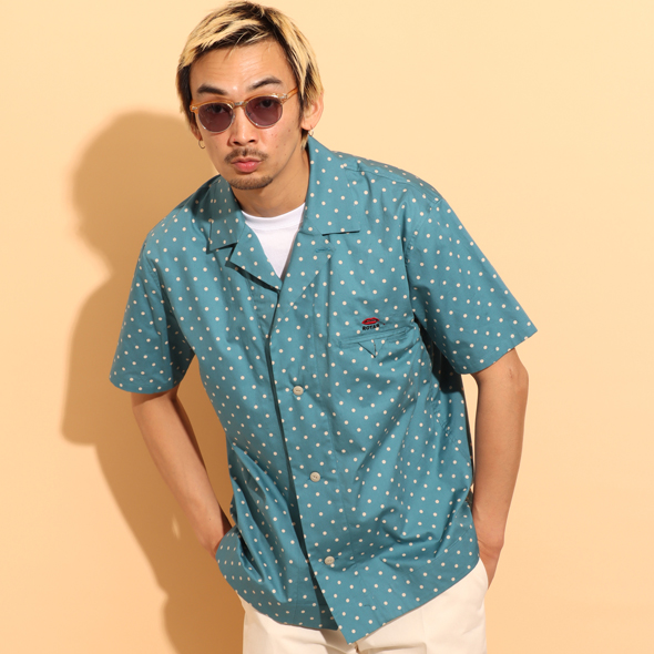 トップス FRONT 11201 Classic Dot Open CollarShirt FRONT 11201 Classic Dot Open CollarShirt - メルカリ