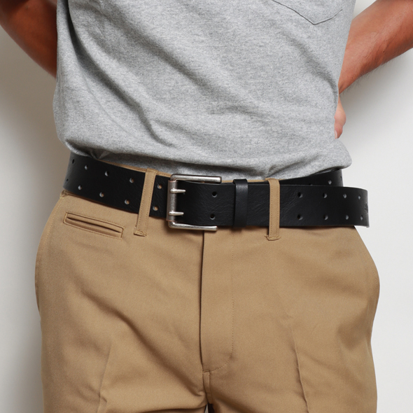 小物 Leather double pin belt Double pin leather belt | ROTAR | ローター