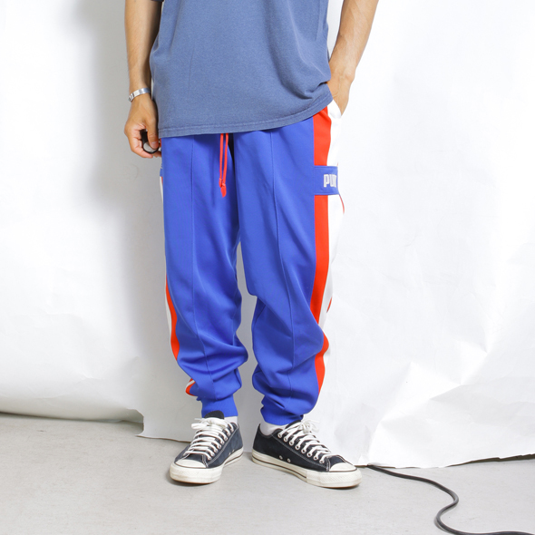 トリコロールライン】PUMA ジャージパンツ、ヴィンテージ 古着