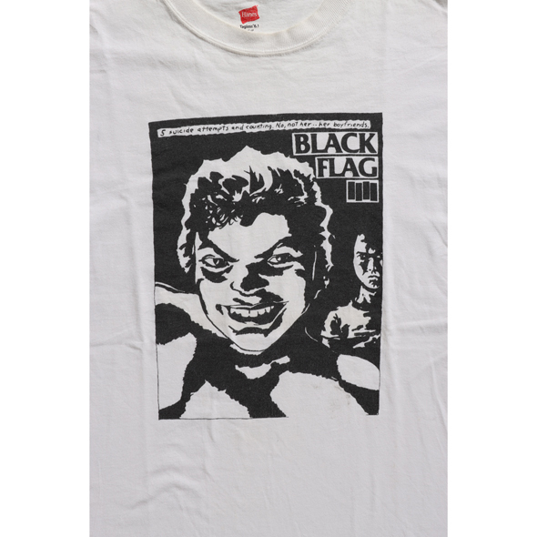 BLACK FLAG Tee ホワイト | USED | 古着